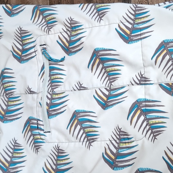 Patagonia Stretch Planing Boardshorts Size 35 In Fishbone Patterned Off-white - Picture 5 of 9